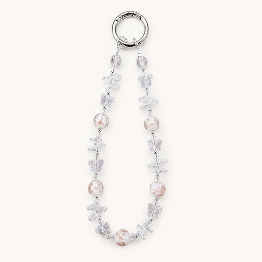 Gujos Angelic Clear Crystal Phone Charm Bag Charm