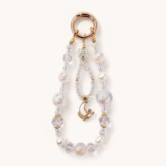 Gujos Moon Angel Blessing Crystal Phone Charm Bag Charm