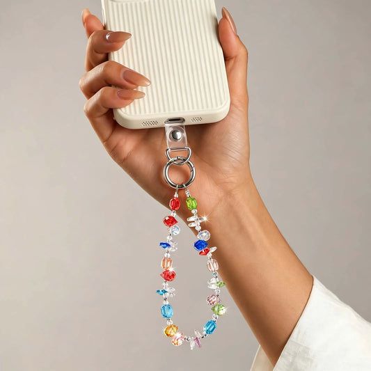 Gujos Rainbow Energy Crystal Phone Charm Chain