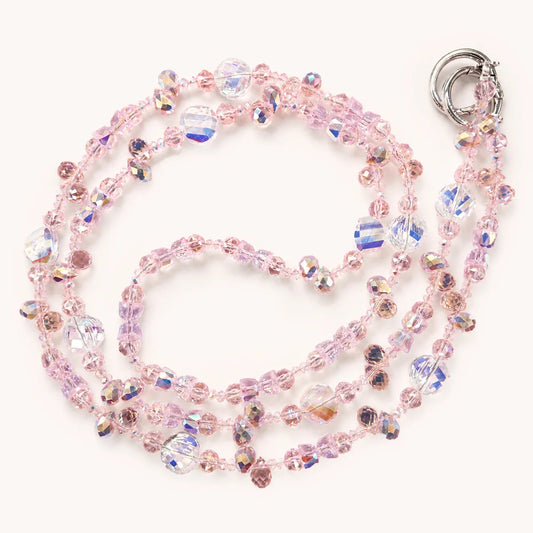Gujos Pink Moonlight Aura Crystal Phone Charm Bag Charm