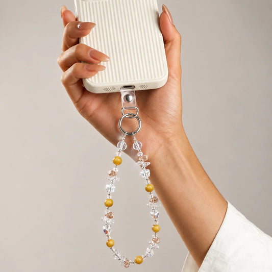 Gujos Citrine Luck Crystal Phone Charm Bag Charm