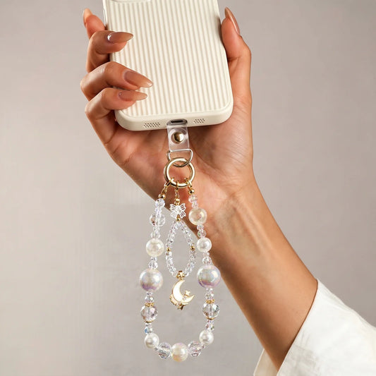 Gujos Moon Angel Blessing Crystal Phone Charm Bag Charm